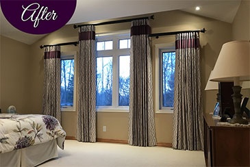 Room of the Month July 2021 by Sensational SEAMS - Window Treatment in Fraserville, ON