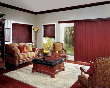 Crosswinds Wood Vertical Blinds by Sensational Seams